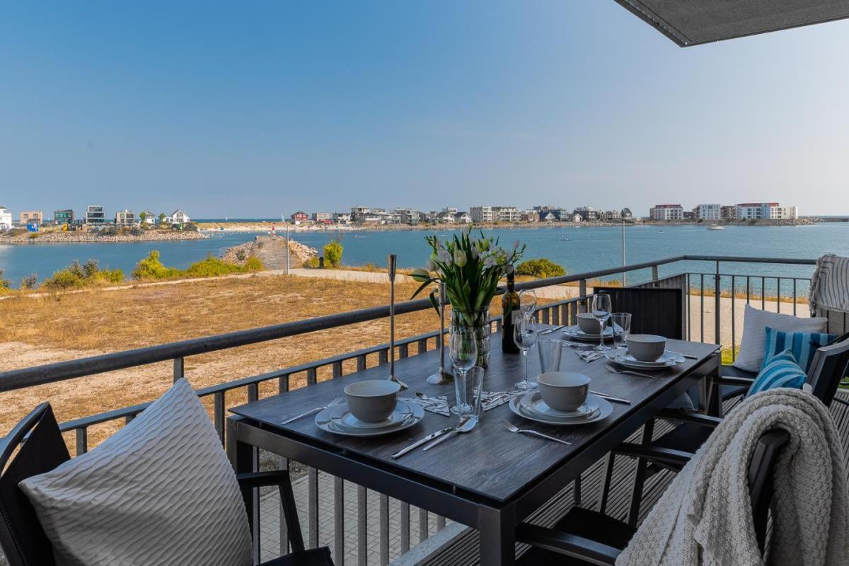 Ocean Star- 1 Og, Balkon, Hafenblick, Kamin Apartman Olpenitz Kültér fotó