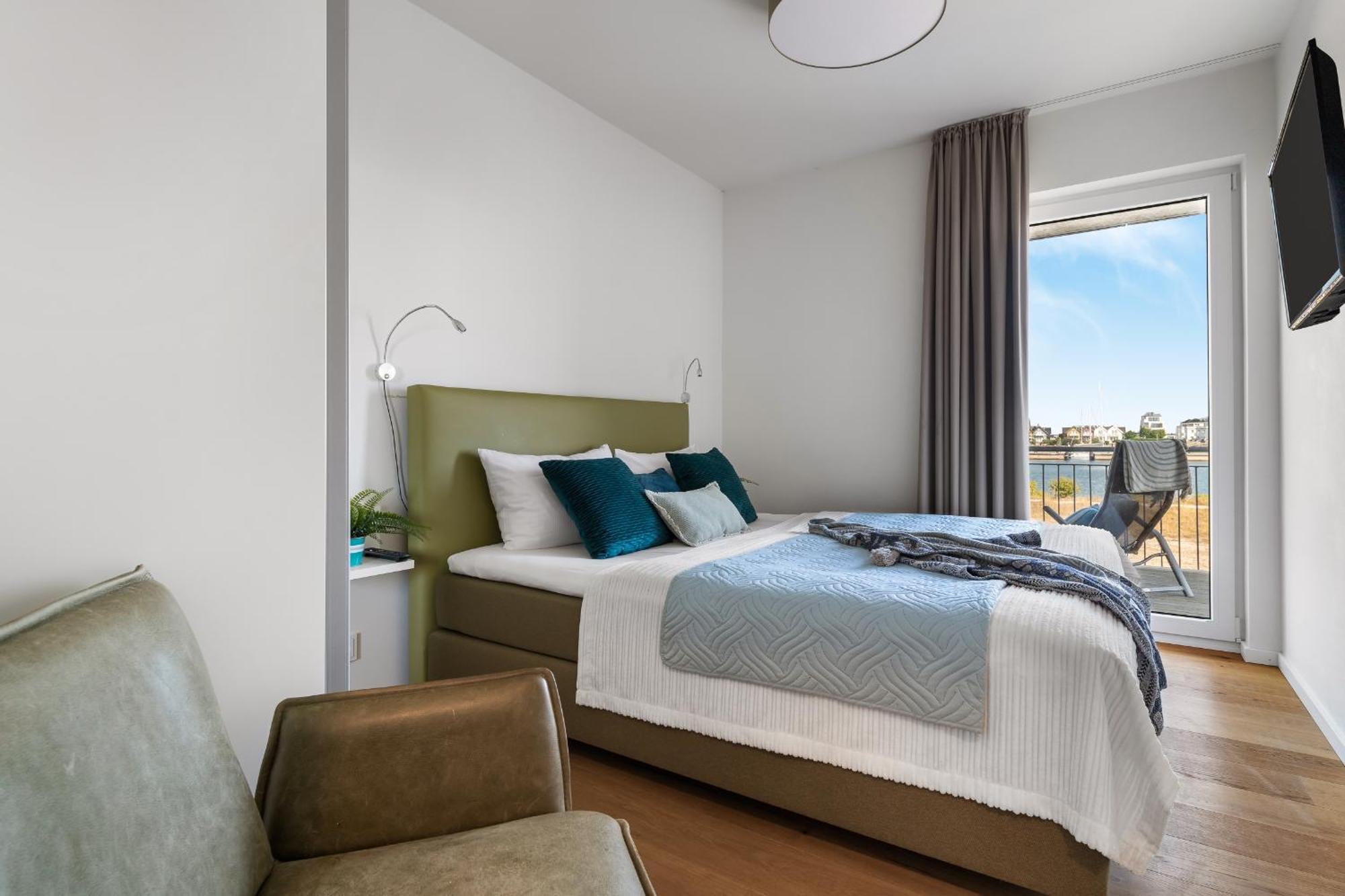 Ocean Star- 1 Og, Balkon, Hafenblick, Kamin Apartman Olpenitz Kültér fotó