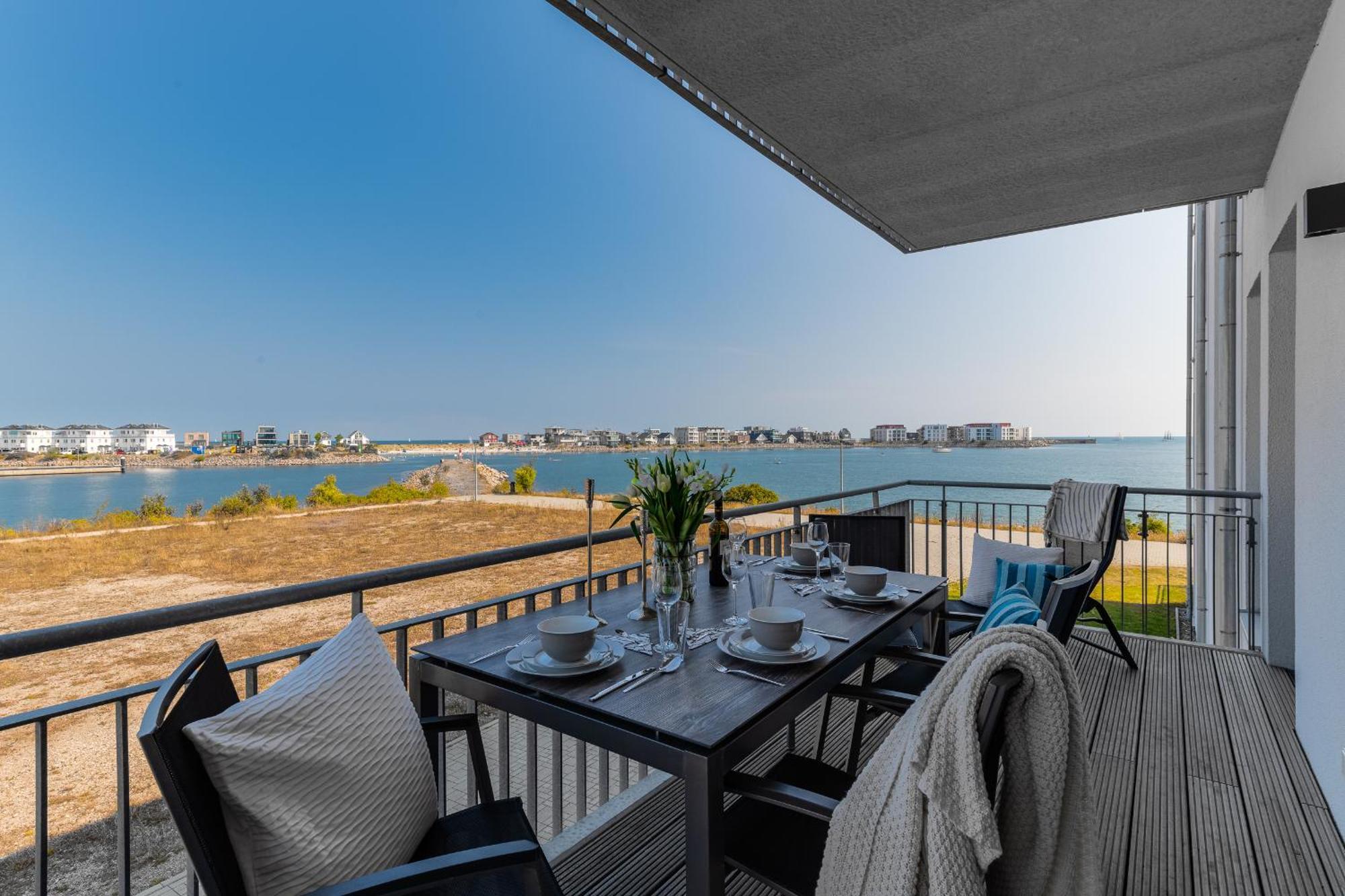 Ocean Star- 1 Og, Balkon, Hafenblick, Kamin Apartman Olpenitz Kültér fotó